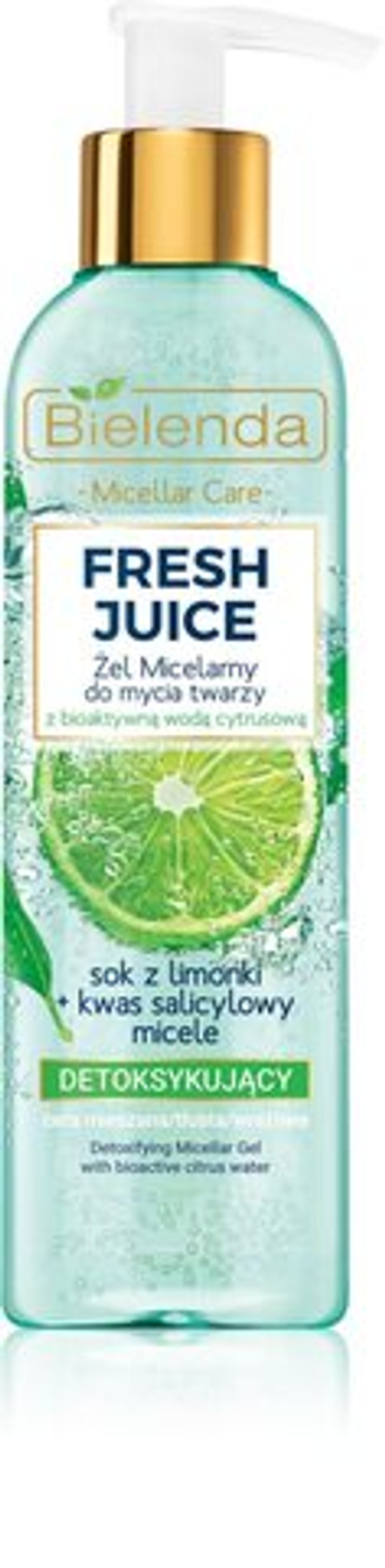 Bielenda Fresh Juice Lime - очищающий мицеллярный гель /   190  g  / GTIN 5902169034030