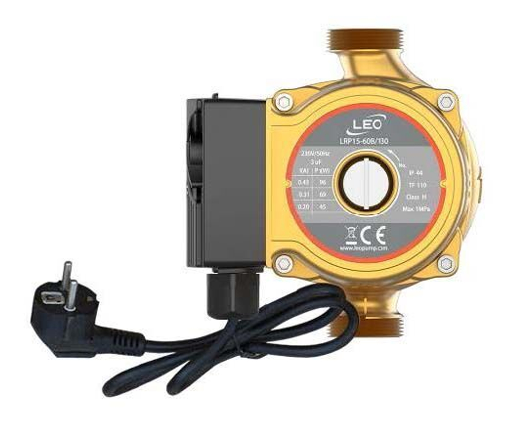 Циркуляционный насос "LEO" LRP 15-50В/130 бронзовый корпус