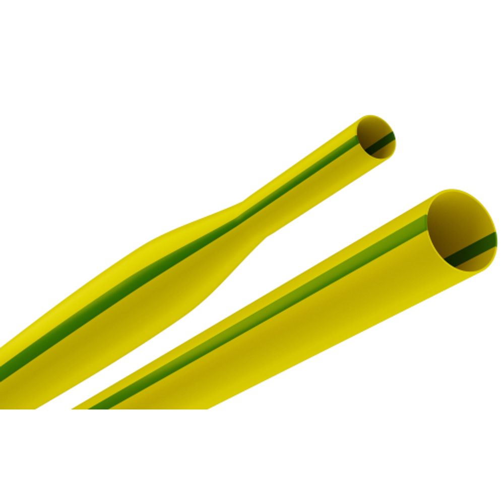 Термоусадочная трубка ЭРА NO-224-448 ТТУ нг-LS 12/6 жёлто-зелёная в отрезках по 1 м. (упаковка 25 штук)