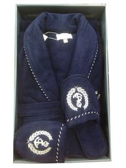 МИШЕЛЬ САЙЛИНГ синий мужской халат Maison Dor