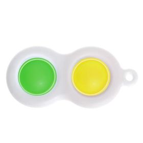 Симпл Димпл развивающая игра вечная пупырка резиновые пузырьки Зеленый-Жёлтый