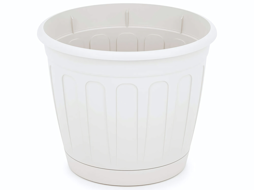 Горшок цветочный Дионис 1,6л, белый