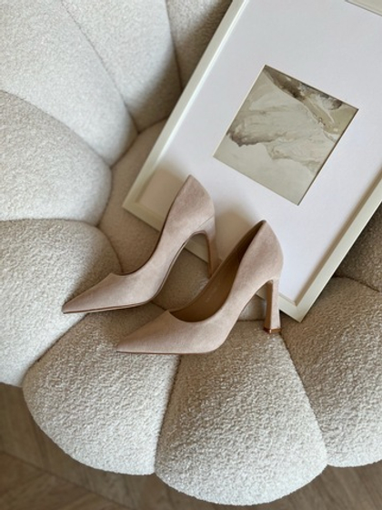 Туфли из эко замши