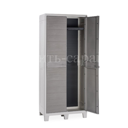 Уличный пластиковый шкаф Toomax Woody's XL Utiliy Light Grey