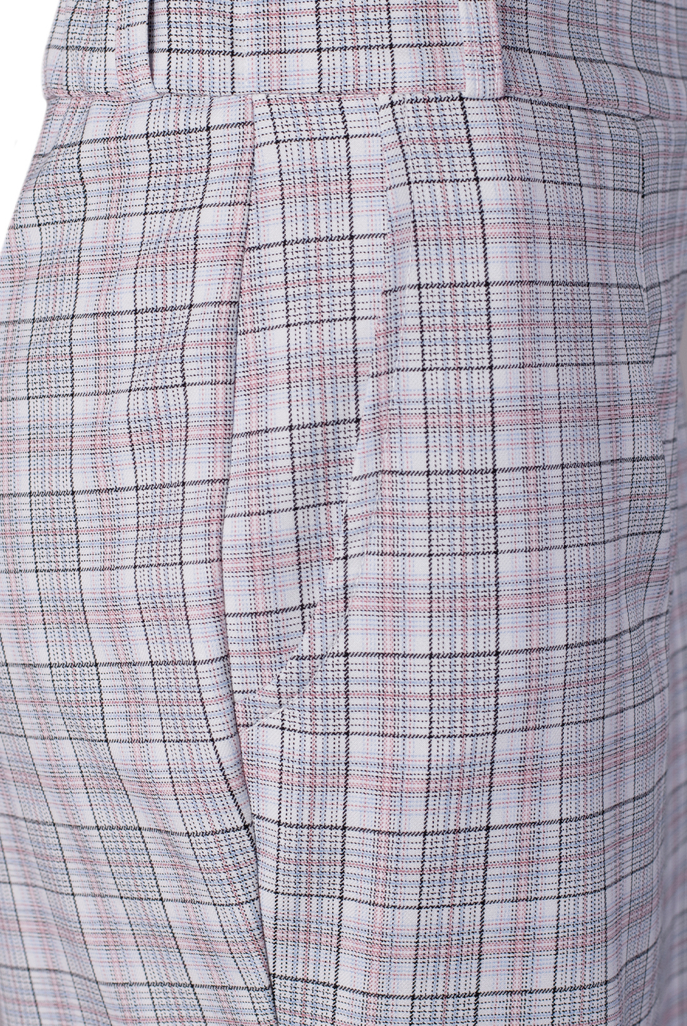 Брюки женские 2757АПА, клетка белая #406БКл022757АПА