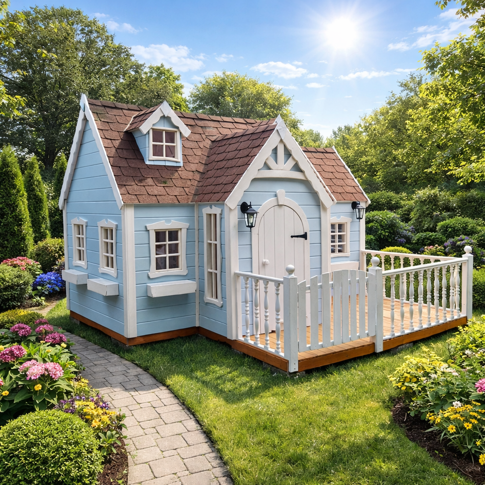 Детский деревянный домик Азалия