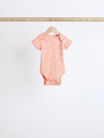 Боди с коротким рукавом для малышей Next Q53-863, 5 шт., Бежевый, Розовый