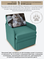 Кресло-кровать "Миник" с подлокотниками Dream Mint купон Котенок в клубках
