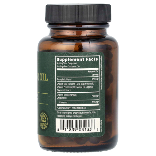 Global Healing, масло орегано, 60 капсул