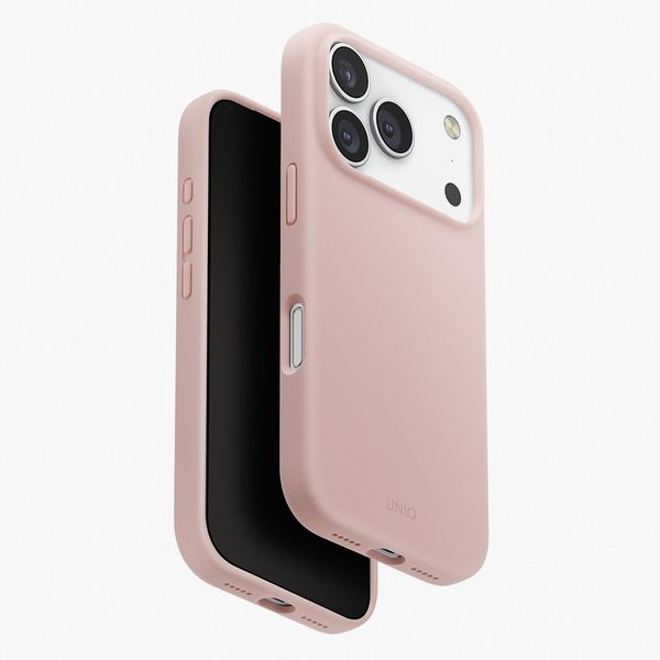 Чехол Uniq Lino Case для iPhone 17 Pro, Розовый | Blush Pink