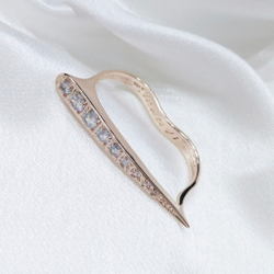 "Спиэ" кольцо в золотом покрытии из коллекции "Lance" от Jenavi