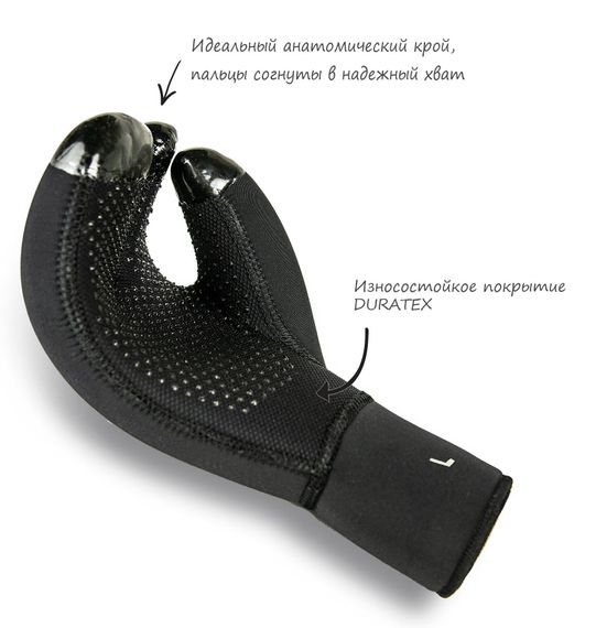 Рукавицы трехпалые AquaDiscovery Gecko 7 мм.