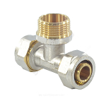 Тройник МП латунь никель обжим Дн 16х1/2"х16 НР ГОСТ 32415-2013 7014 Aquasfera 7014-01