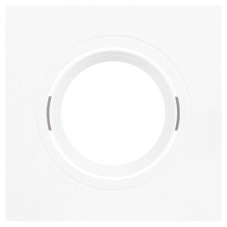 Светильник встраиваемый декоративный ЭРА KL92-1 WH под лампу MR16 GU5.3 белый пластиковый | Декоративные встраиваемые светильники