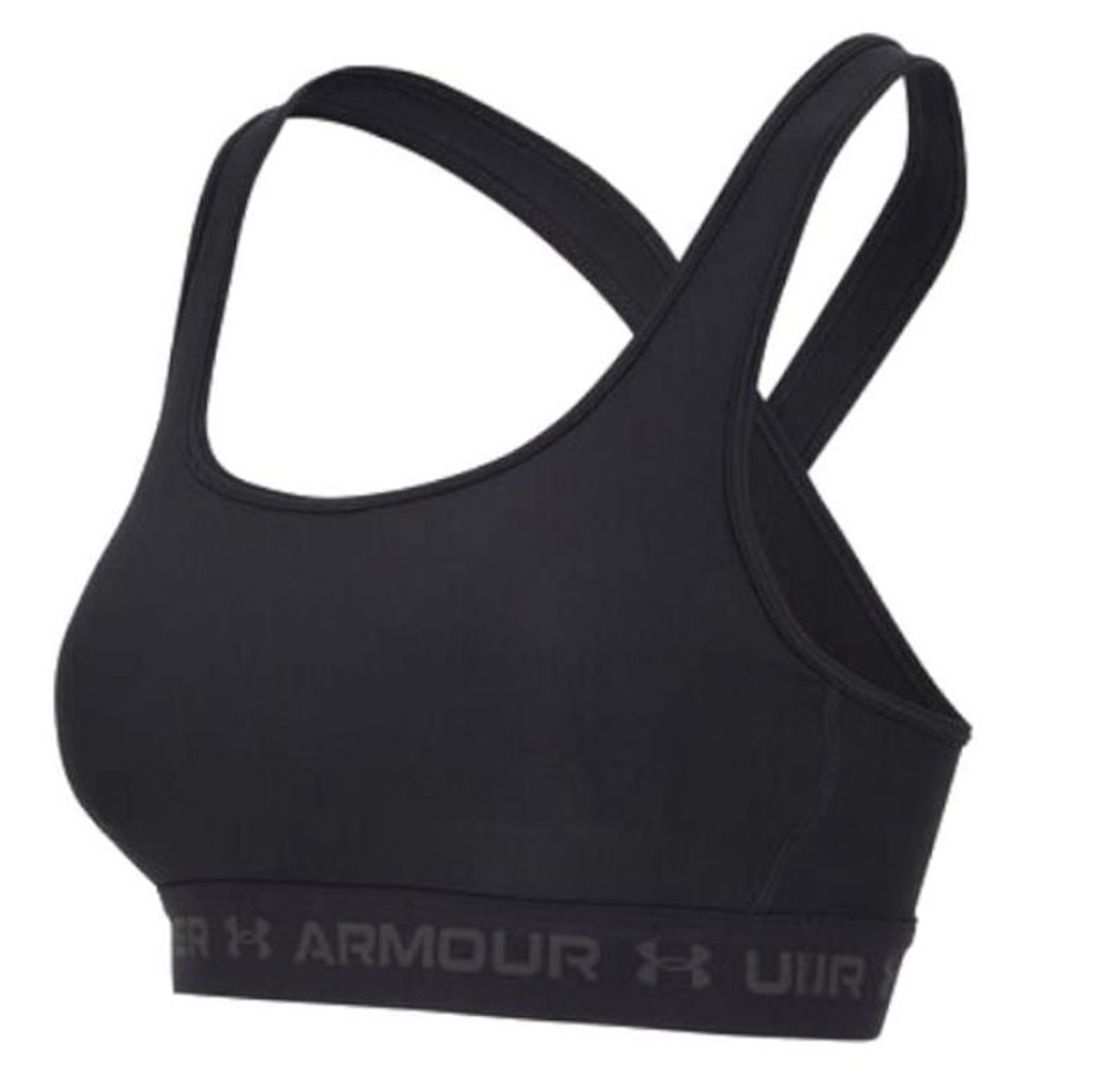 ТОП теннисный Under Armour Crossback Mid Bra - black/jet gray