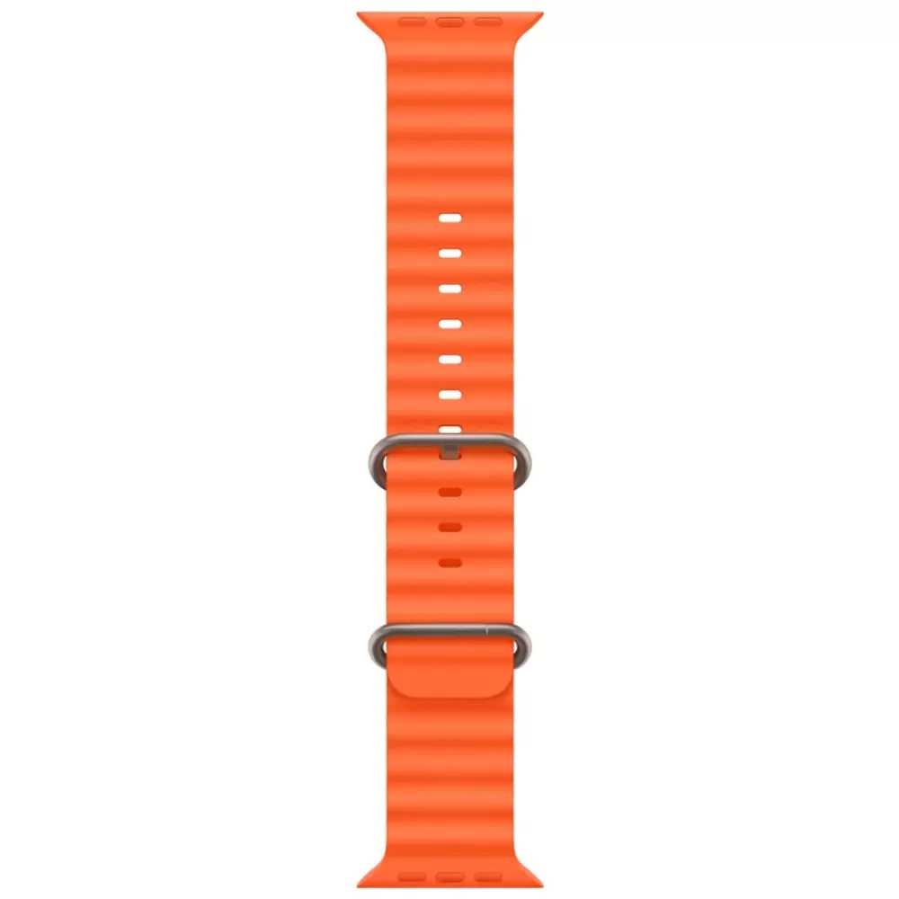 Apple Watch Ultra 2, 49 мм, корпус из титана, ремешок Ocean оранжевого цвета