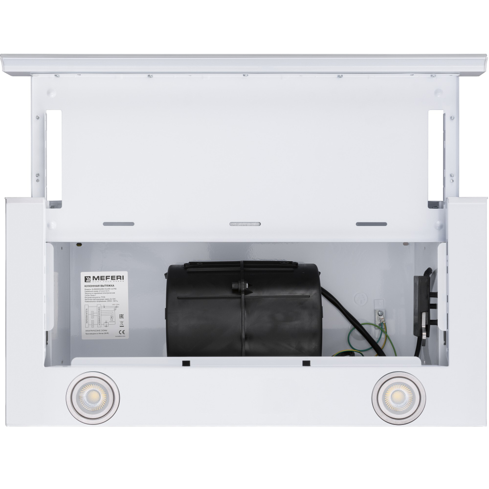 Телескопическая вытяжка Meferi SLIDEBOX60WH GLASS ULTRA фото 9