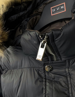 Куртка длинная Canali классическая мех