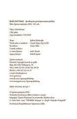 Seçmə şeirlər (Molla Vəli Vidadi)