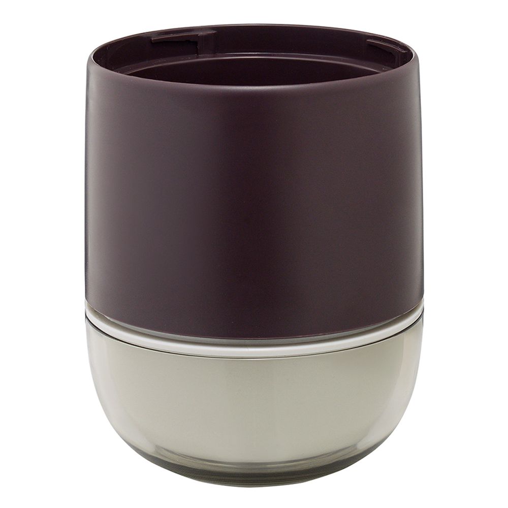 Ланч-бокс Meals, 800 мл, темно-сливовый/светло-серый