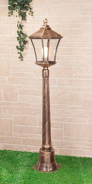 Светильник на столбе Virgo F чёрное золото GLXT-1450F Elektrostandard