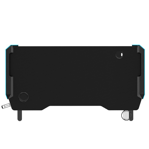 Стол для компьютера (для геймеров) с электроприводом и RGB-подсветкой FoxGear FG-ZE-49B (ширина 125 см)