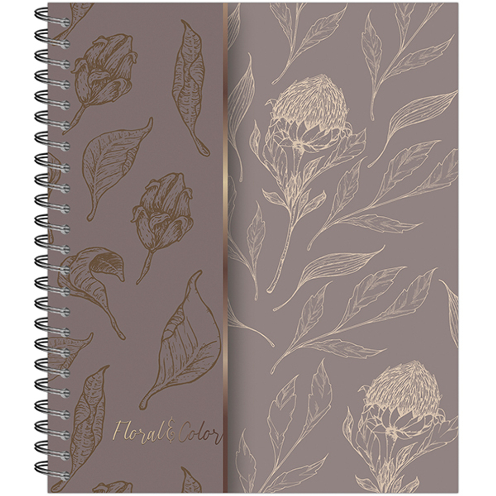 НОВИНКА! Тетрадь общая 48 листов на металлическом гребне "Floral&amp;Color"