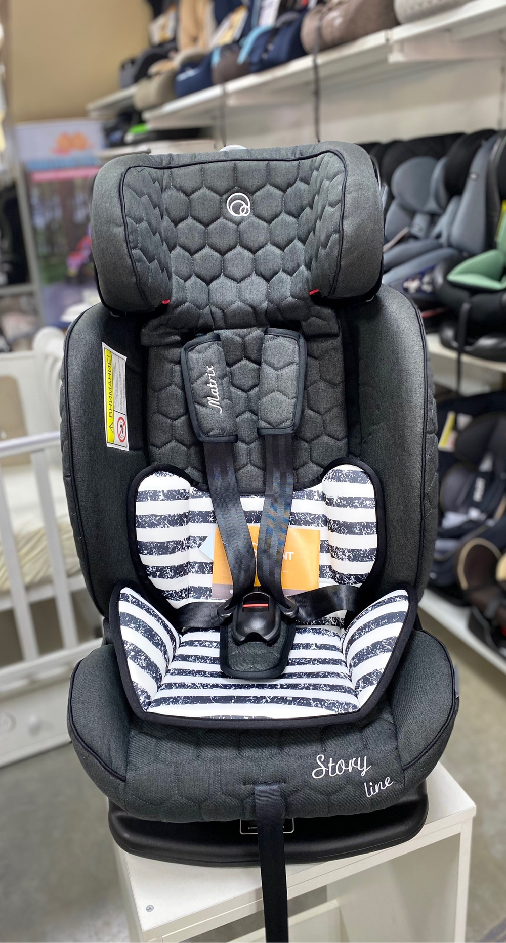 Автокресло Rant AY913 "MATRIX" Safety Line (graphite) группа 0+-1-2-3  (0-36 кг)