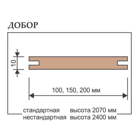 Купить Добор телескоп шпонированный Verda