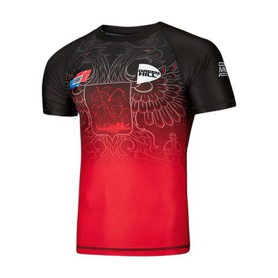 Рашгард Green Hill Союз ММА красный