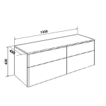Тумба с раковиной Orange Otto Ot-130TuMDF 130 белая