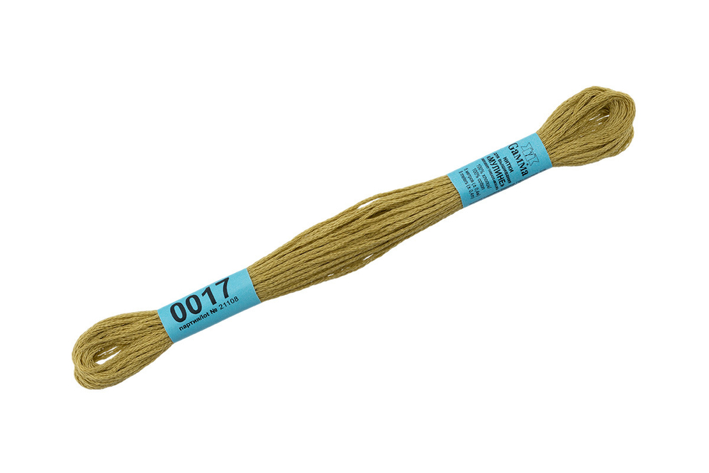 Мулине "Gamma", 100% хлопок, 8 м, №0017