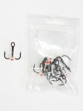 Крючок-тройник для приманок Lucky John с каплей цвет. разм.004/01