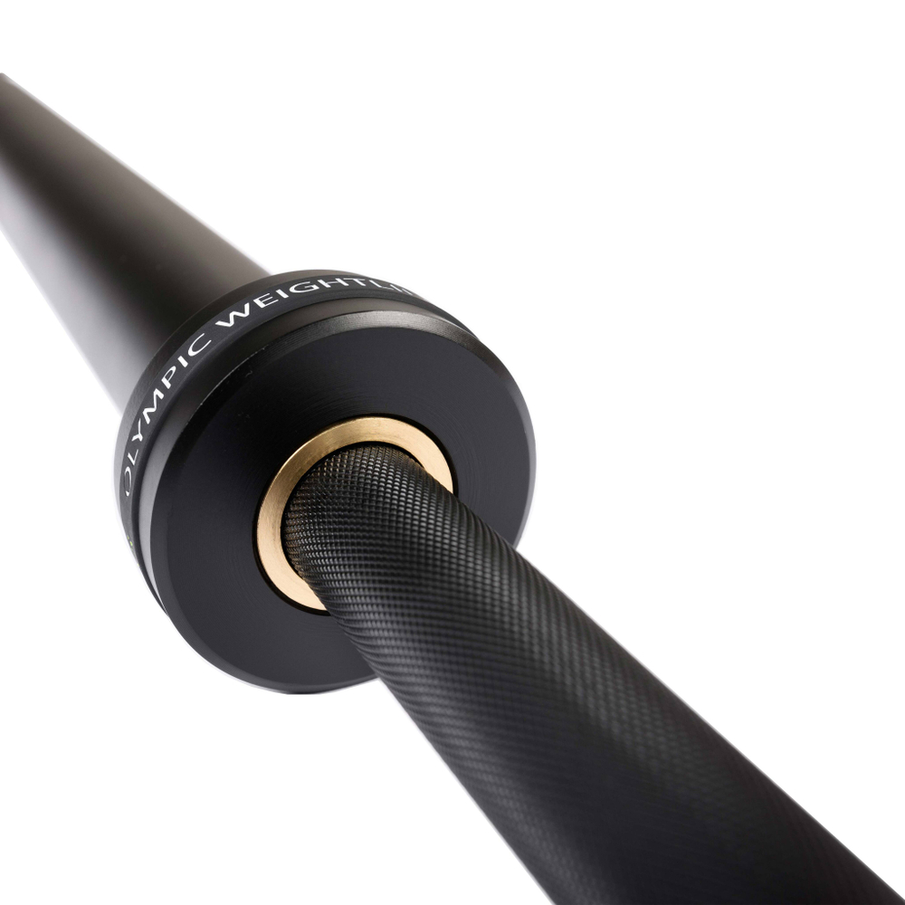 Гриф для штанги олимпийский 2200 мм (черный, до 500 кг, замки-пружины) D50 мм PROFI-FIT