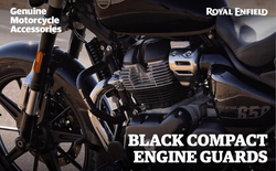 Дуги безопасности Royal Enfield, черного цвета, арт. KXA00202