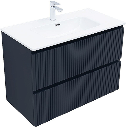 Тумба с раковиной Aquanet Джейн (Flat) 335430/284029 90 маренго
