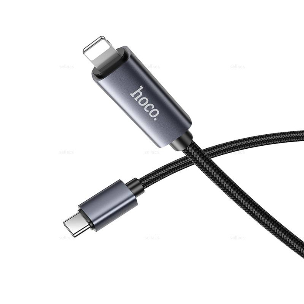 Кабель Type-C на Lightning 27W Hoco X112 (black) (Краснодар склад)