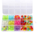 Набор украшений для девочек, в наборе бусины, браслет 10х17 см, коробка с-31058