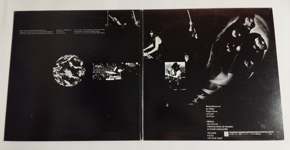 Винтажная виниловая пластинка LP Deep Purple Fireball (Japan 1979) (No Obi) NM