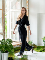 Комбинезон из вискозы (черный)