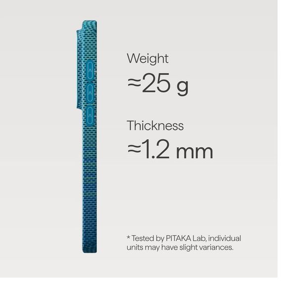 Чехол Pitaka Edge Case для Samsung S26 Ultra, Лазурный | Lucid Blue