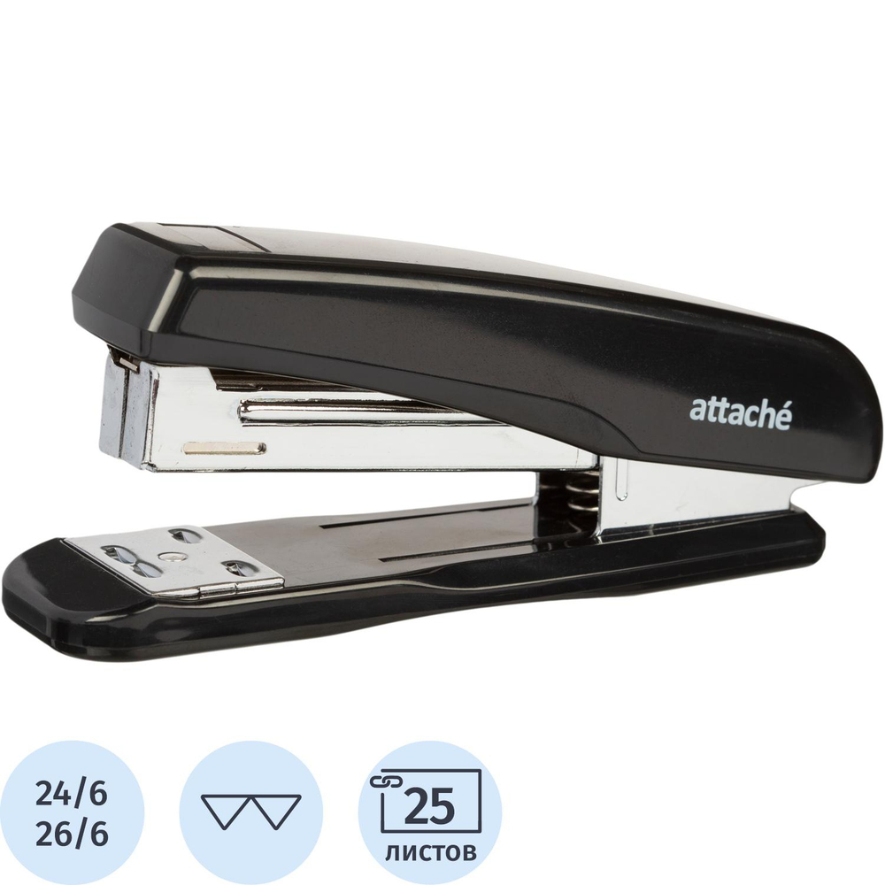 Степлер ATTACHE 8215 (N24/6&26/6) до 25 лист. черный