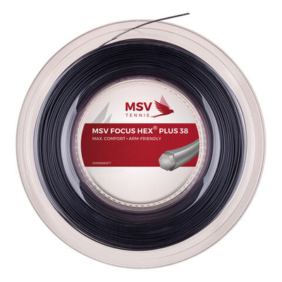 Струны теннисные MSV Focus-HEX Plus 38 String Reel 200m - Black
