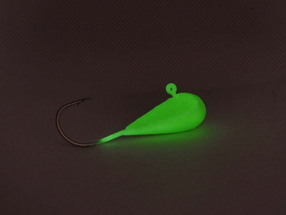 Мормышка судаковая, RigPro, Зеленое свечение (GREEN GLOW), вес 30г