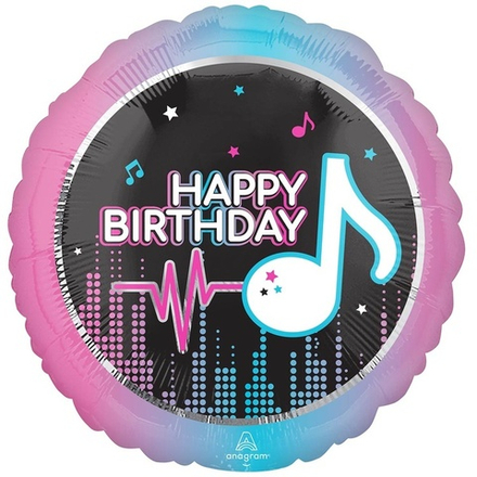 Шар Happy Birthday, круг