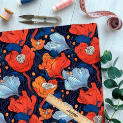 Ткань премиум сатин космический симфониум