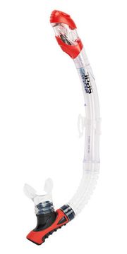 Трубка Seac Reverse Dry прозрачный/красный