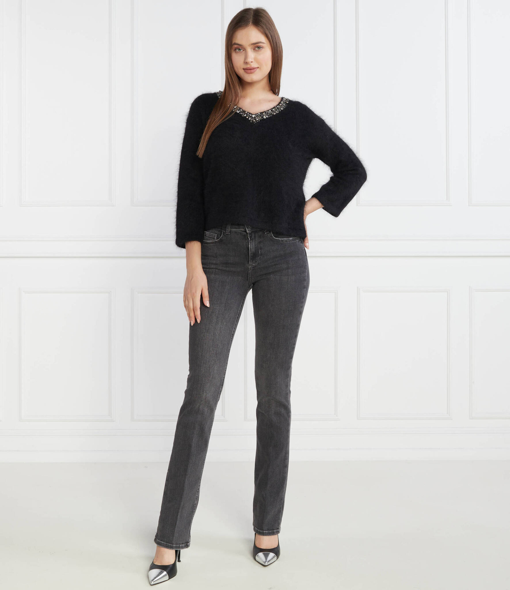 Хлопковый свитер Liu Jo - черный(CF3225 MA97L)