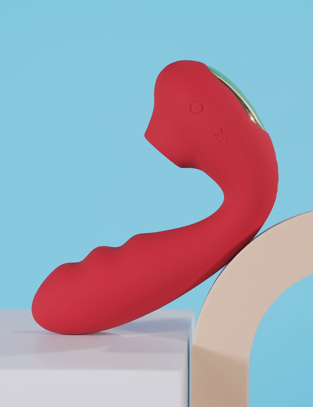 Вибратор BeYourLover Tara с вакуумной стимуляцией и нагревом, 13 см