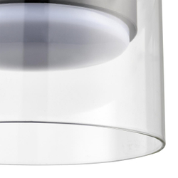 8232/1WY УЦЕНКА(НЕВОЗВРАТНЫЙ ТОВАР) COMFI LN25 000 черный/прозрачный, металл/стекло Бра LED GX70 1*10W 220V NATALINA